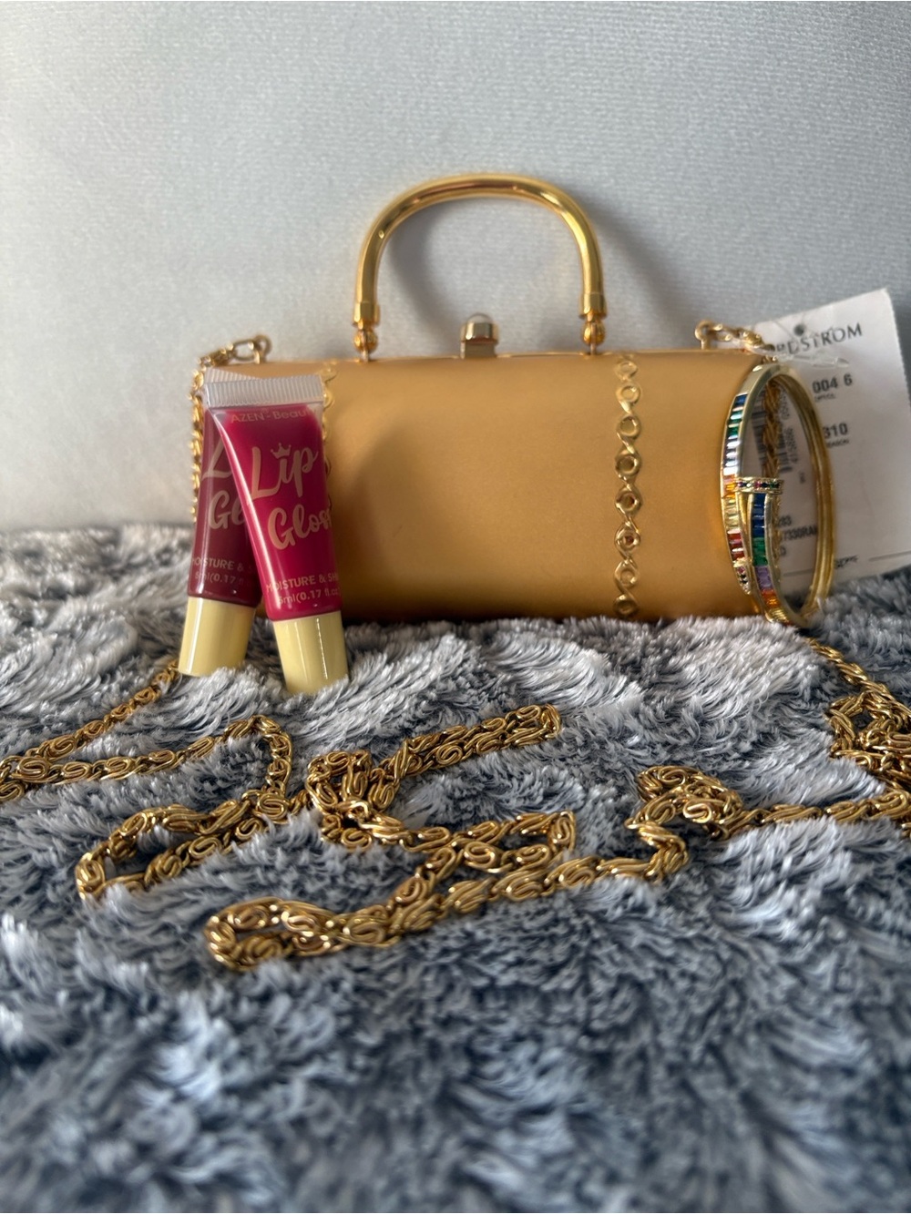 Mini Gold Nordstrom Purse